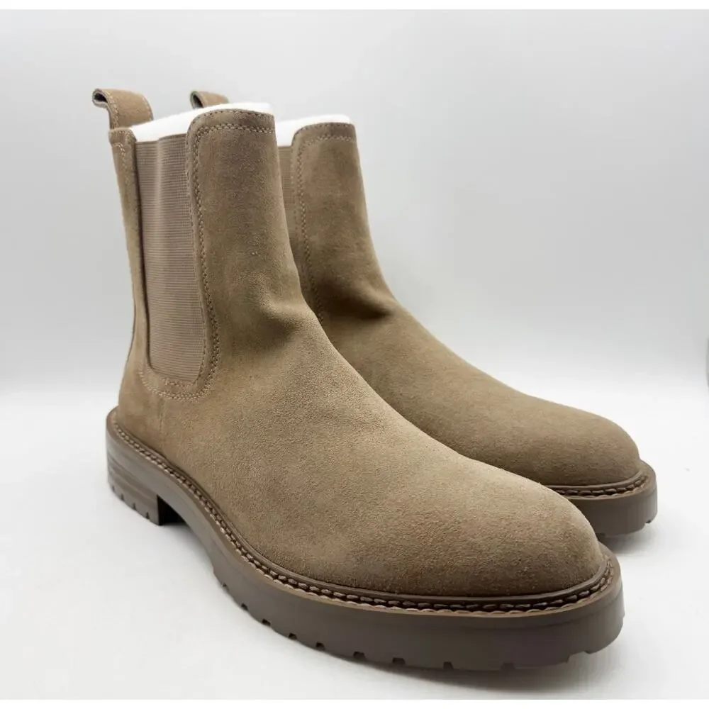 Saint Morta Men's Chunky Chelsea Boots Size 10 EU 44 Mocha Brown NIB